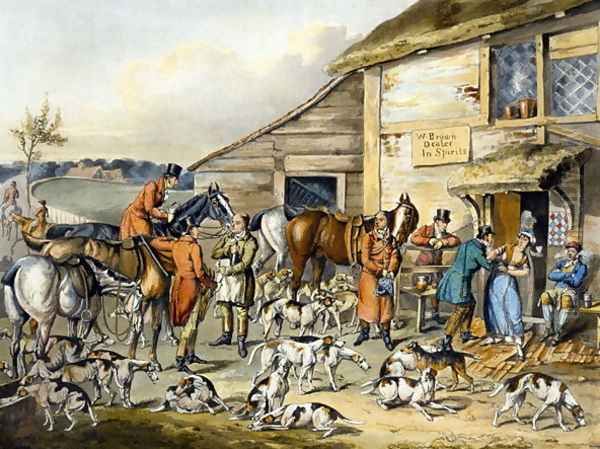 The Refreshment, from 'Foxhunting', engraved by Thomas Sutherland Oil Painting by Henry Thomas Alken