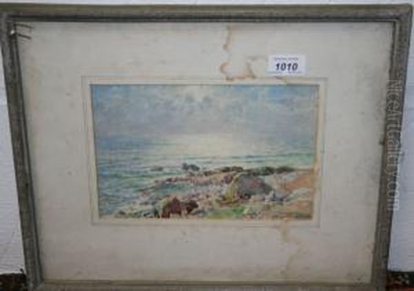 Sussex Coast Oil Painting by George Swinstead