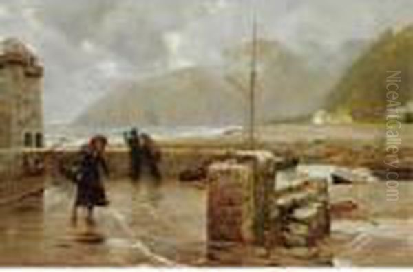 Lynmouth Oil Painting by George Swinstead