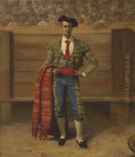 The Matador Oil Painting by James Brade Sword