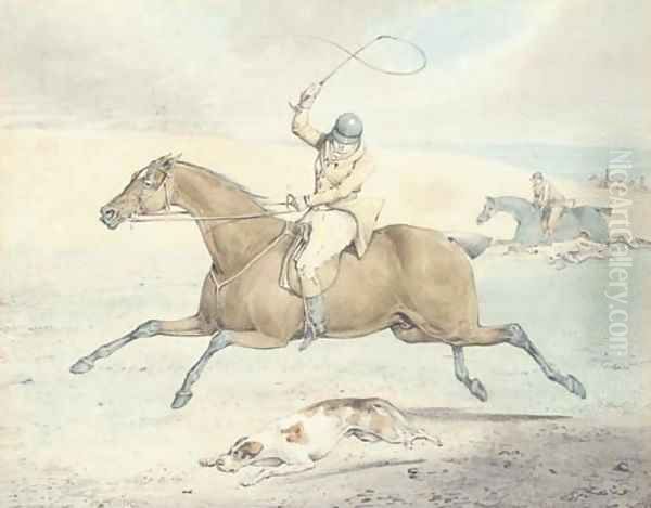 Whipping in Oil Painting by Henry Thomas Alken