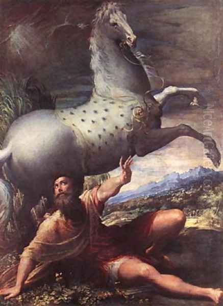 The Conversion Of St Paul 1552 Oil Painting by Niccolo dell' Abbate