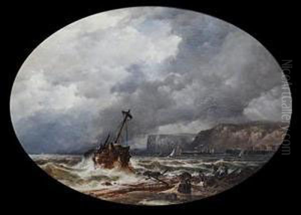 The Shipwreck Oil Painting by John, Syer Snr.