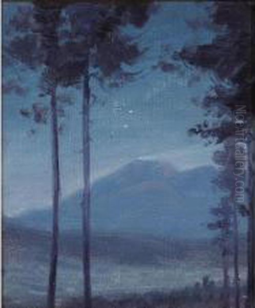 American Nocturne Oil Painting by Frederick Oakes Sylvester