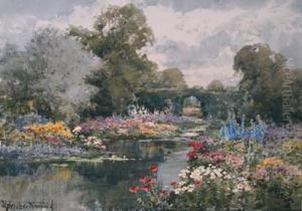 The Water Garden Oil Painting by John Henry Sylvester