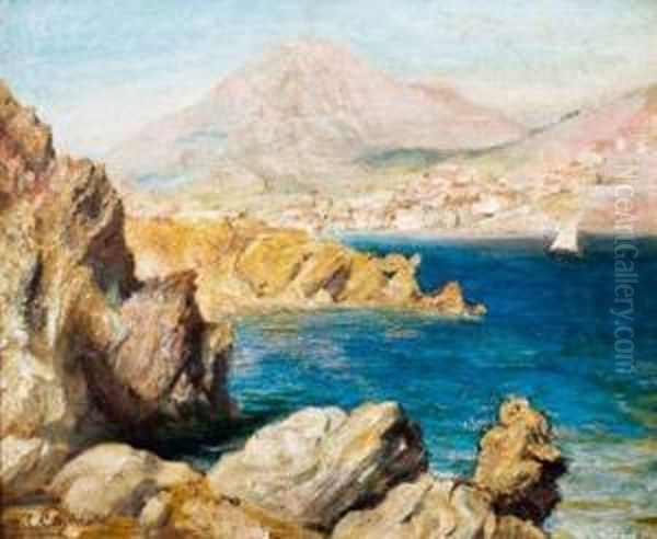 Paysage Mediterranneen Oil Painting by Joseph Noel Sylvestre