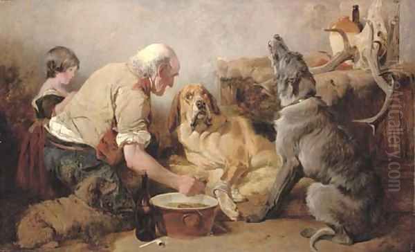 The Wounded Hound Oil Painting by Richard Ansdell