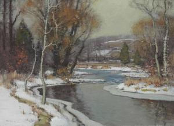 Outlet Below Throopsville Oil Painting by George Gardner Symons