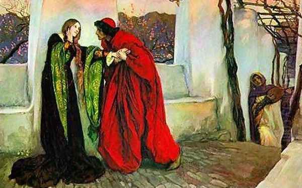 O, Mistress Mine where are you roaming? Oil Painting by Edwin Austin Abbey