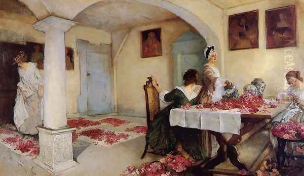 Potpourri Oil Painting by Edwin Austin Abbey