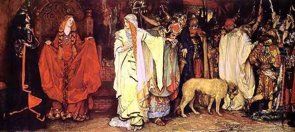 King Lear: Cordelia's Farewell Oil Painting by Edwin Austin Abbey