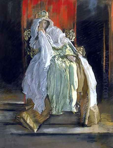 The Queen in Hamlet by Edwin Austin Abbey