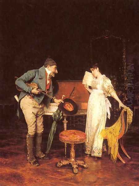 The Music Lesson Oil Painting by Federico Andreotti