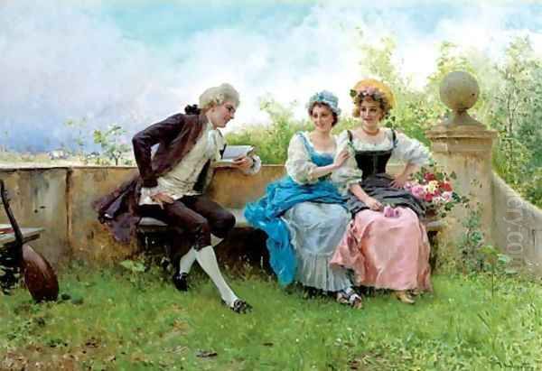 The young suitor Oil Painting by Federico Andreotti