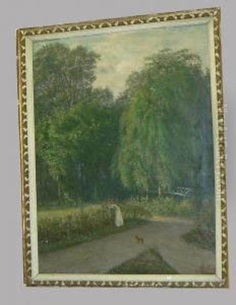 Vue De Parc Oil Painting by Theodore T'Scharner