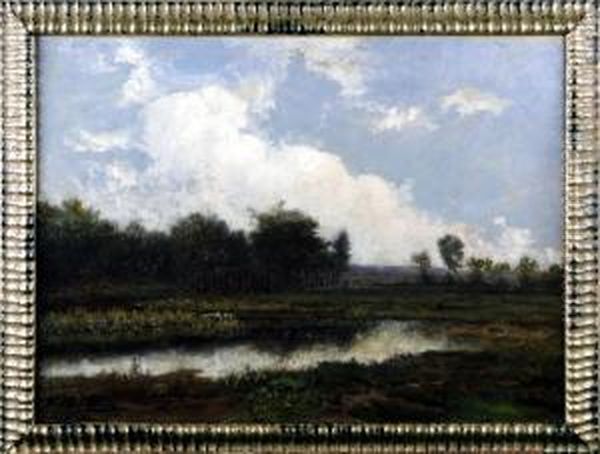 Paysage Avec Etang Oil Painting by Theodore T'Scharner