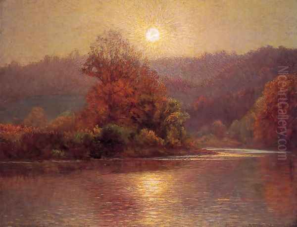 The Closing of an Autumn Day Oil Painting by John Ottis Adams