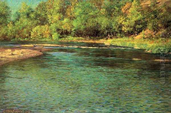 Iredescence of a Shallow Stream Oil Painting by John Ottis Adams