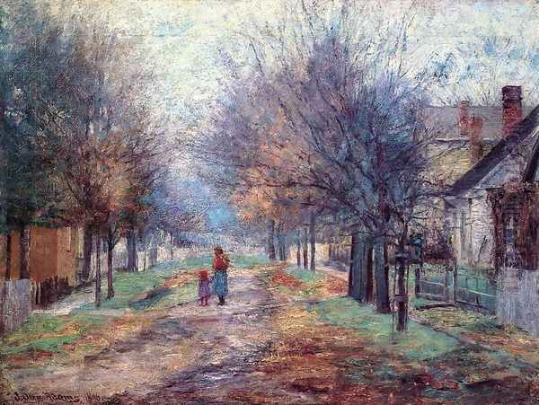 Metamora Oil Painting by John Ottis Adams