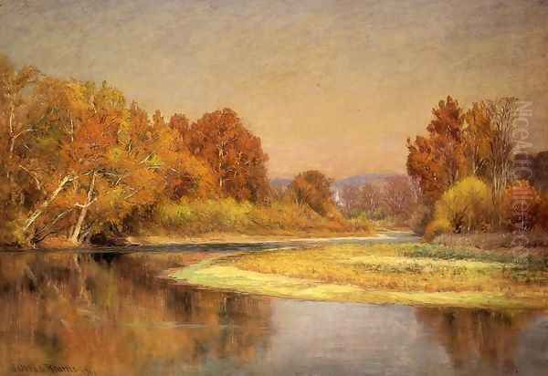 Sycamores on the Whitewater Oil Painting by John Ottis Adams