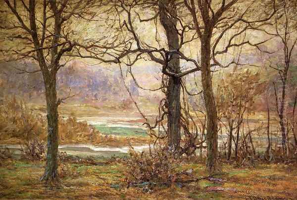 Autumn on the Whitewater Oil Painting by John Ottis Adams