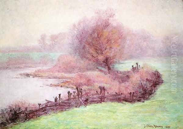 A Misty Morning on the Mississinewa Oil Painting by John Ottis Adams