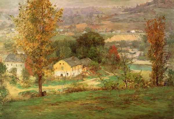 In the Whitewater Valley Oil Painting by John Ottis Adams