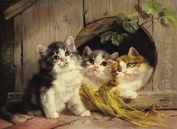 Friendly shelter Oil Painting by Julius Adam