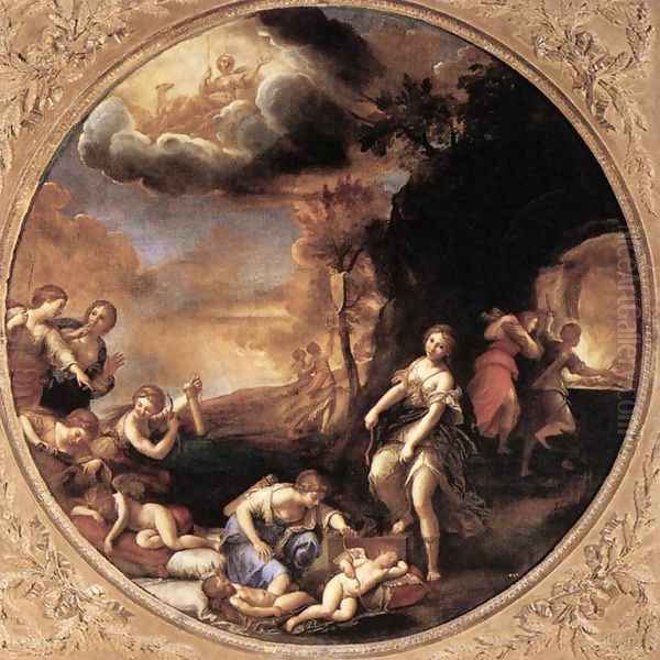 Winter 1616-17 Oil Painting by Francesco Albani