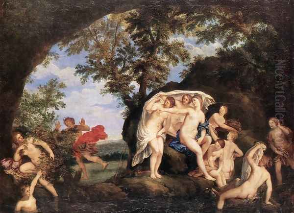 Diana and Actaeon Oil Painting by Francesco Albani