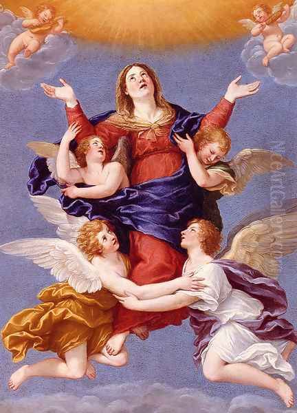 Assumption Of The Virgin Oil Painting by Francesco Albani