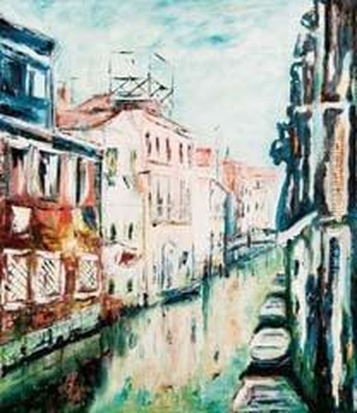 Canale Di Venezia Oil Painting by Maria Tagliapietra