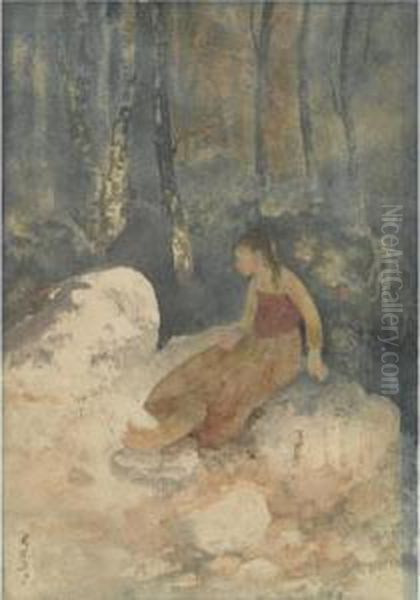 Untitled Modern Indian Paintings by Abanindranath Tagore