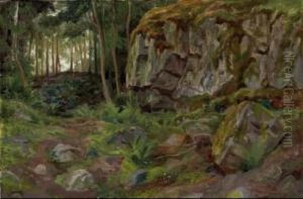 Bosque De Galicia Oil Painting by German Taibo Gonzalez