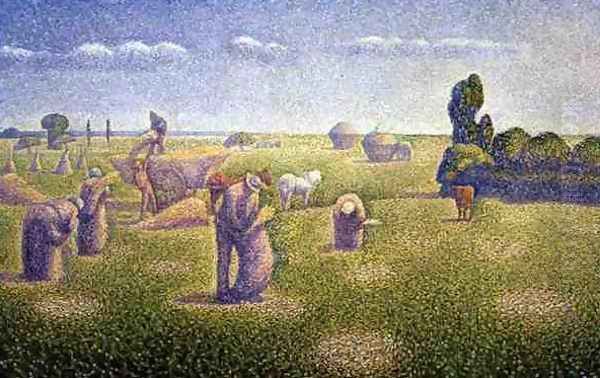 The Harvesters, 1892 Oil Painting by Charles Angrand