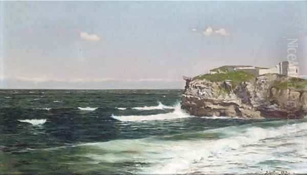 A rocky cove Oil Painting by Juan Abades