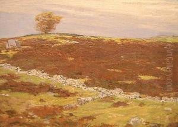 Barberry Field Oil Painting by Allen Butler Talcott