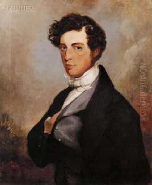 Portrait Of Reverend William Vansittart, Son Of The Reverend D. Vansittart Of White Waltham Shottesbrook Oil Painting by Field Talfourd