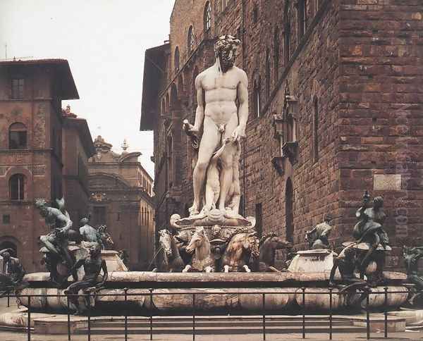 Fountain of Neptune Oil Painting by Bartolomeo Ammanati