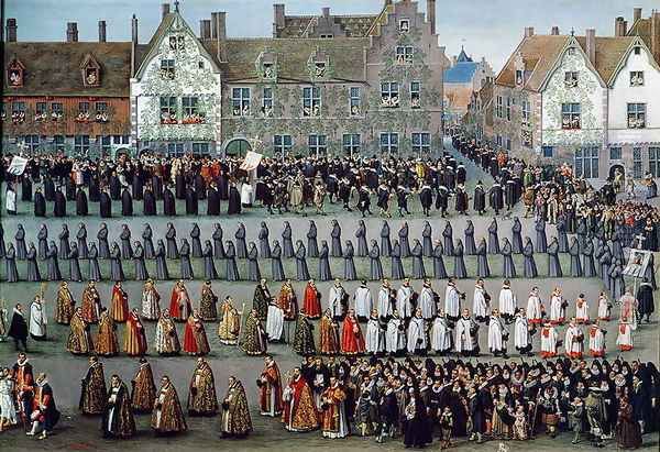 The Triumph of the Archduchess Isabella (2) Oil Painting by Denys Van Alsloot