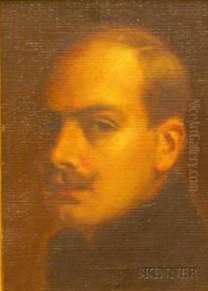 Self Portrait Oil Painting by Arnaldo C. Ii Tamburini