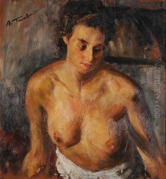 Nudo Di Donna Oil Painting by Arnaldo Tamburini