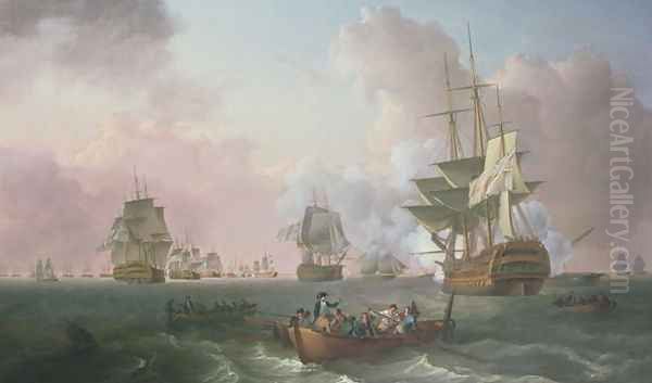 The Battle of the Nile Oil Painting by William Anderson