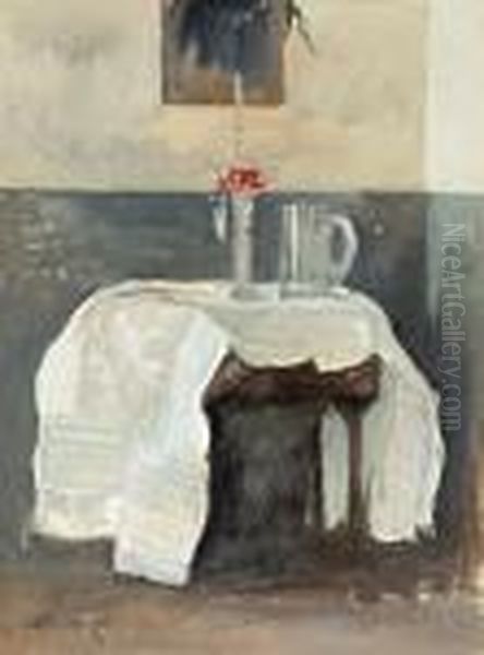 Interior Oil Painting by Jose Maria Tamburini Y Dalmau