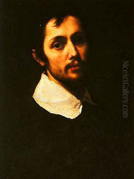 Portrait of a Man in Black Oil Painting by Cristofano Allori