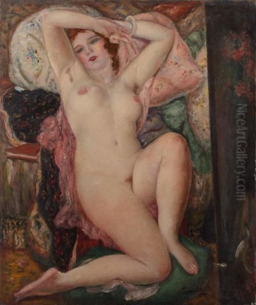 Odalisque Oil Painting by Yasushi Tanaka