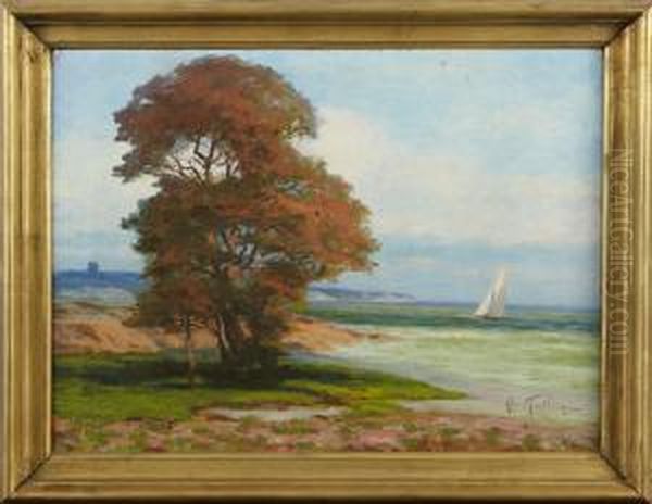 Korso Fyrsandhamn Oil Painting by Bengt Tandberg