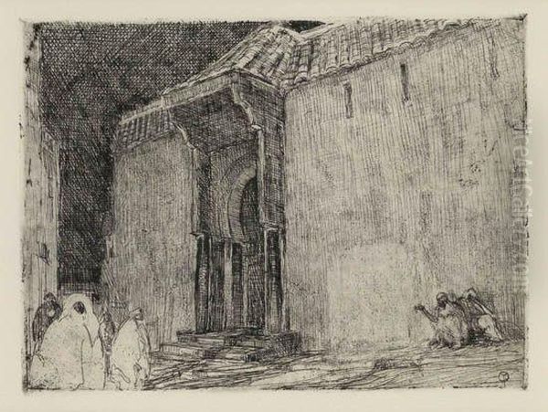 Mosque, Tangier Oil Painting by Henry Ossawa Tanner