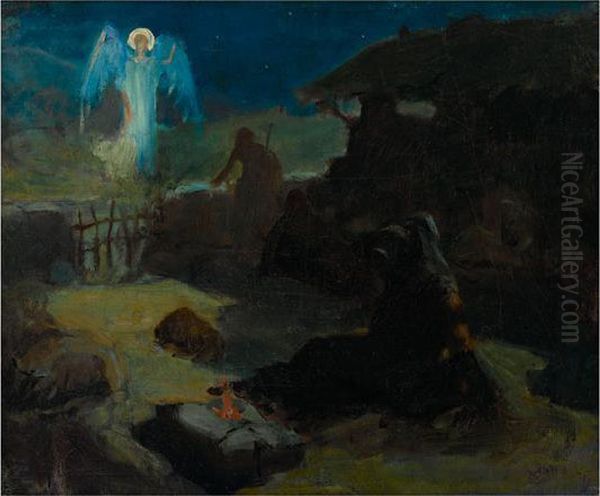 The Annunciation To The Shepherds Oil Painting by Henry Ossawa Tanner