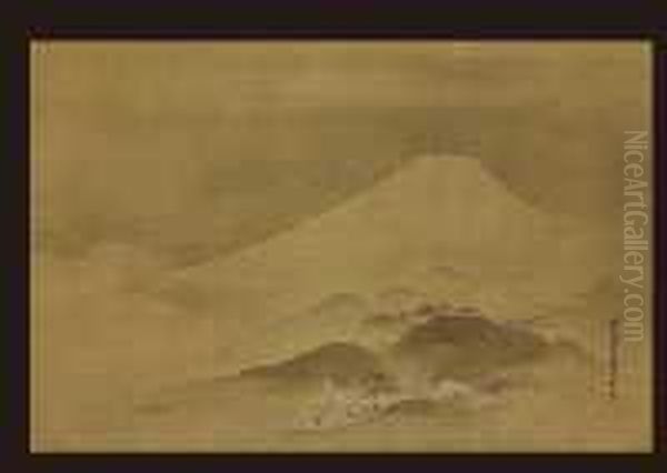 Mt.fuji Oil Painting by Kano Tanyu